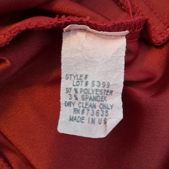 Ellen Figg Red Button Down Jacket Size 12 - Picture 6 of 6